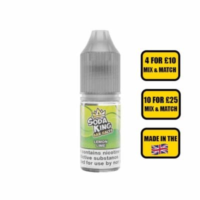 lemon and lime vape liquid Soda King Bar Salt Lemon Lime