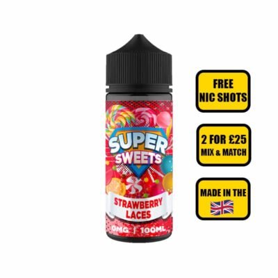 strawberry laces vape juice Super Sweets - Strawberry Laces