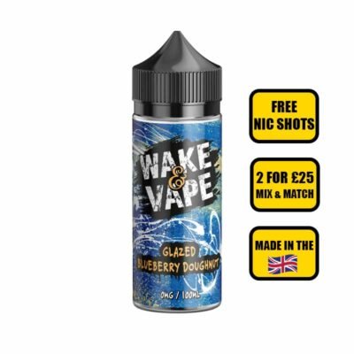 nicotine free e liquid Wake & Vape - Glazed Blueberry Doughnut