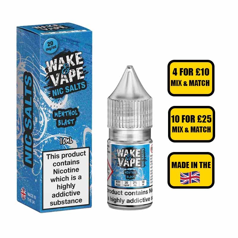 menthol e liquid Wake & Vape Salt Menthol Blast