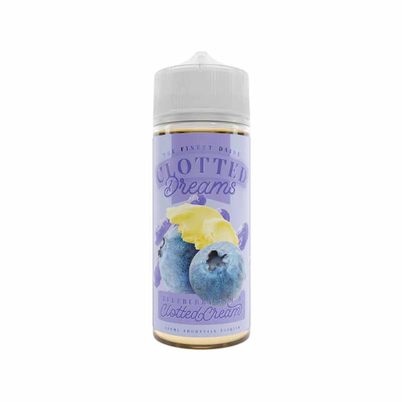blueberry Blueberry Jam & Clotted Cream by Clotted Dreams 100ml Shortfill - Image 1