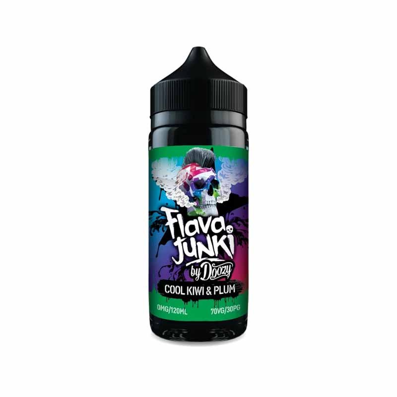 cool kiwi plum Flava Junki by Doozy Cool Kiwi & Plum 100ml Shortfill - Image 1
