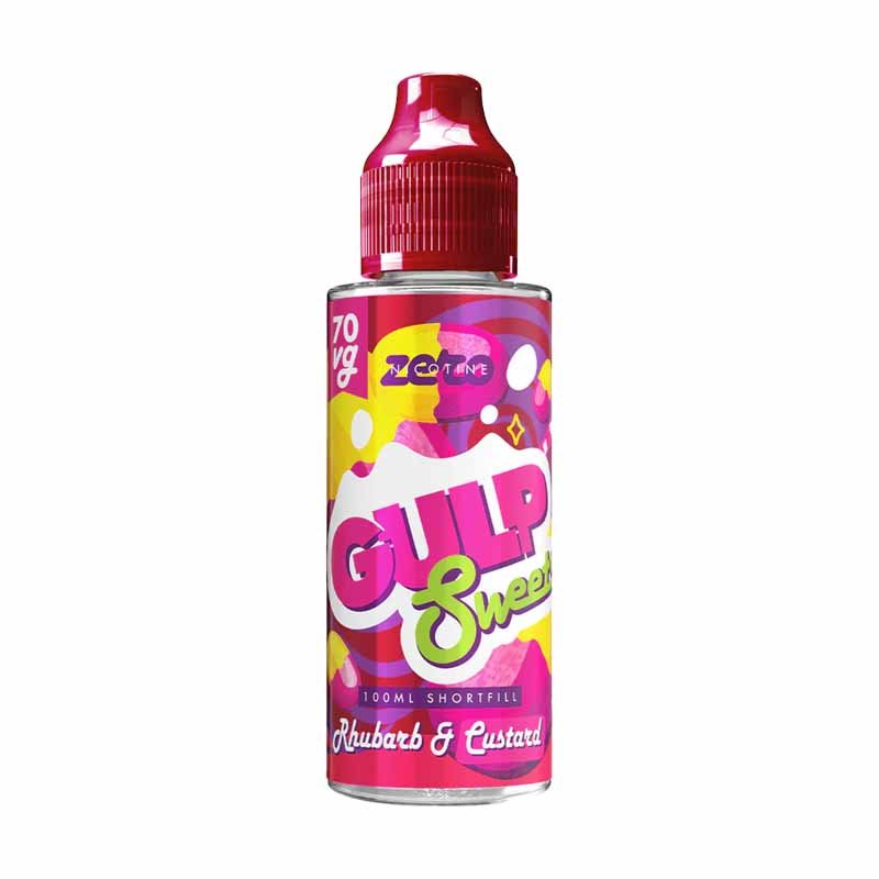 rhubarb custard Gulp Rhubarb & Custard 100ml Shortfill - Image 1
