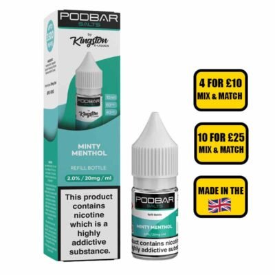 Minty Menthol Kingston Podbar salts