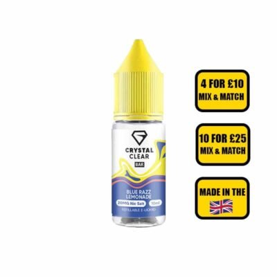 Crystal Clear Blue Razz Lemonade Nic Salt