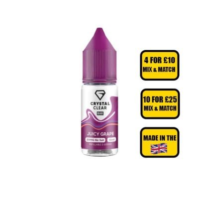 Crystal Clear Juicy Grape Nic Salt