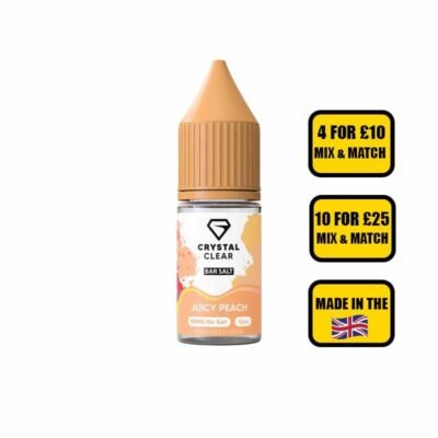 Crystal Clear Juicy Peach Nic Salt