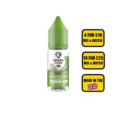 Crystal Clear Kiwi Passionfruit Guava Nic Salt