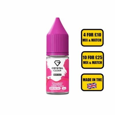 Crystal Clear Strawberry Raspberry Cherry Fusion Nic Salt