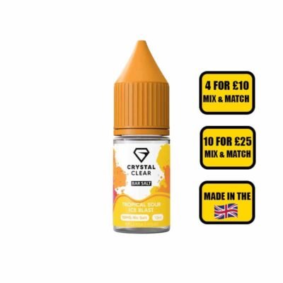 Crystal Clear Tropical Sour Ice Blast Nic Salt