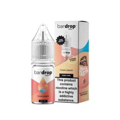 bar drop frozen peach