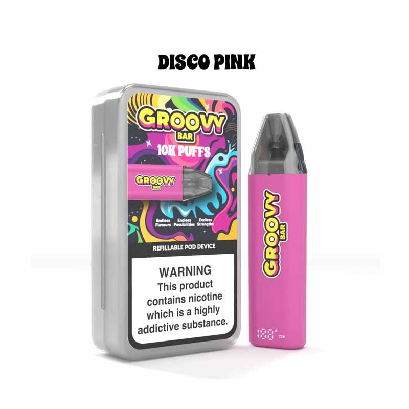 disco pink Halloween Special – Groovy Bar Kit + 3 Pods + 3 E-Liquids – Now Only £19.99 - Image 11