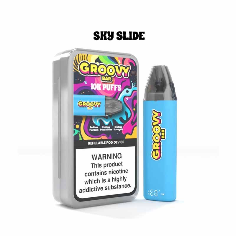 sky slide Halloween Special – Groovy Bar Kit + 3 Pods + 3 E-Liquids – Now Only £19.99 - Image 4
